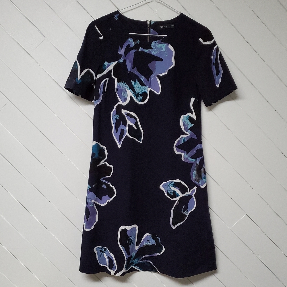 Short Sleeve Floral Dress with Pockets